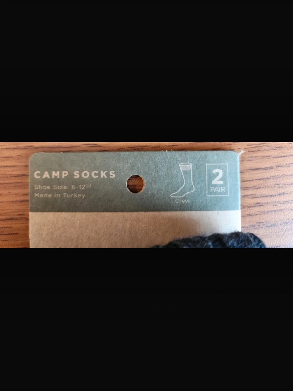 Gold Toe Black, Red & Gray Patterned Camp Socks 2 pair